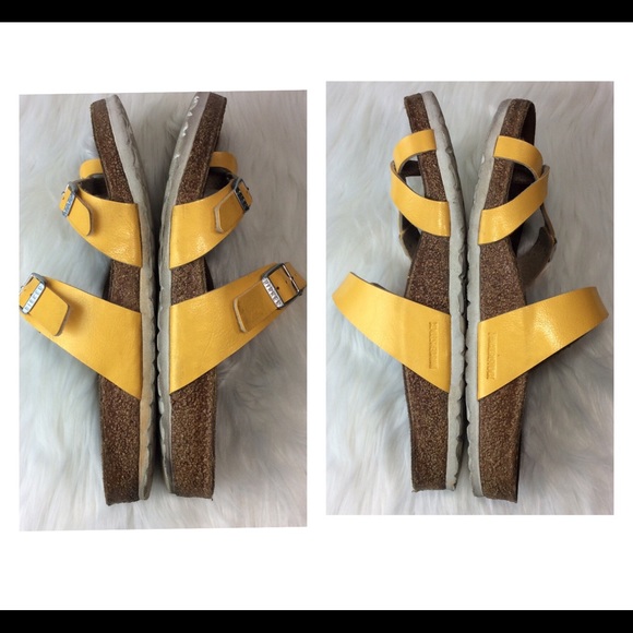 Birkenstock Mayari Birko-flor Sandals Yellow 10 - Picture 5 of 8